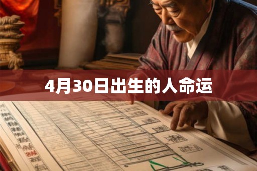 4月30日出生的人命运