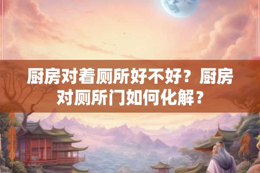 厨房对着厕所好不好？厨房对厕所门如何化解？