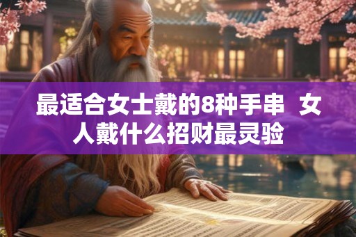 最适合女士戴的8种手串  女人戴什么招财最灵验