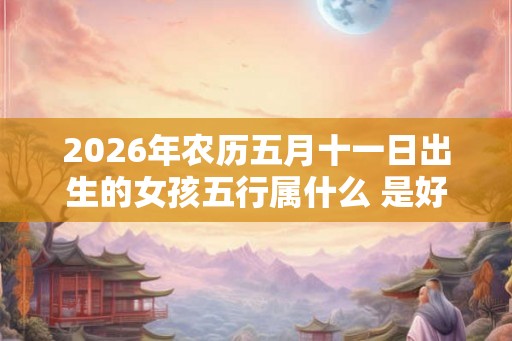2026年农历五月十一日出生的女孩五行属什么 是好命人吗
