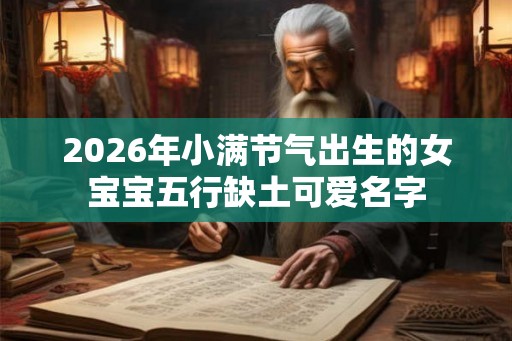 2026年小满节气出生的女宝宝五行缺土可爱名字