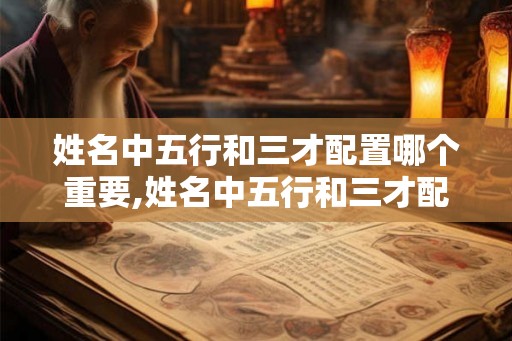 姓名中五行和三才配置哪个重要,姓名中五行和三才配置哪个重要些