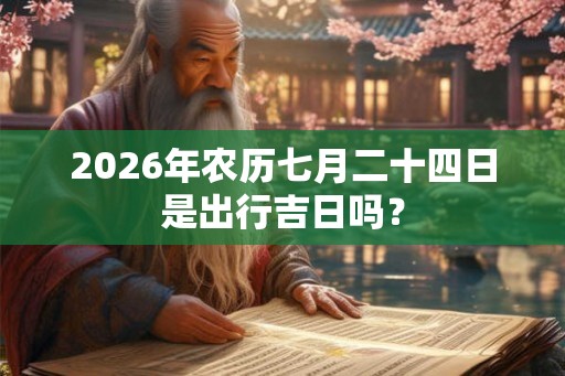 2026年农历七月二十四日是出行吉日吗？