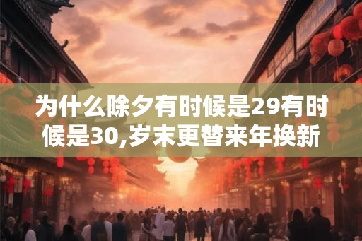 为什么除夕有时候是29有时候是30,岁末更替来年换新