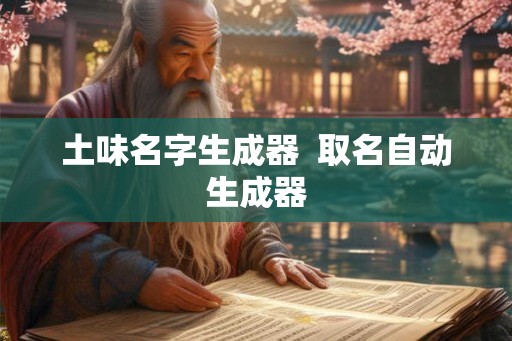 土味名字生成器  取名自动生成器