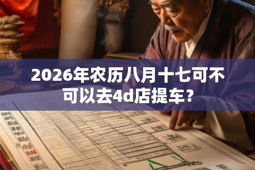 2026年农历八月十七可不可以去4d店提车？