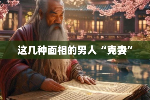 这几种面相的男人“克妻”