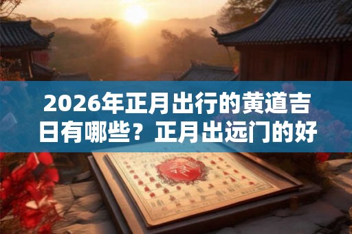 2026年正月出行的黄道吉日有哪些？正月出远门的好日子！