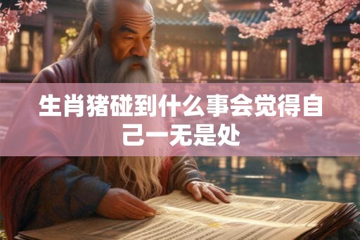 生肖猪碰到什么事会觉得自己一无是处 生肖猪碰到什么事会觉得自己一无是处