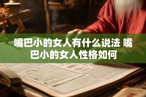 嘴巴小的女人有什么说法 嘴巴小的女人性格如何