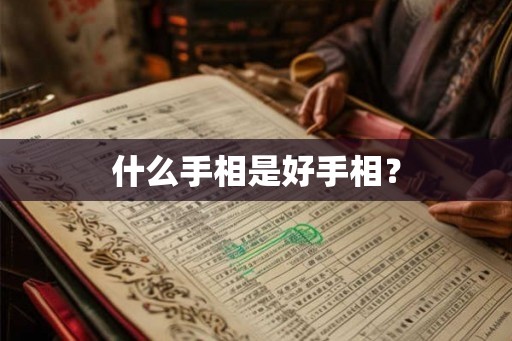 什么手相是好手相？