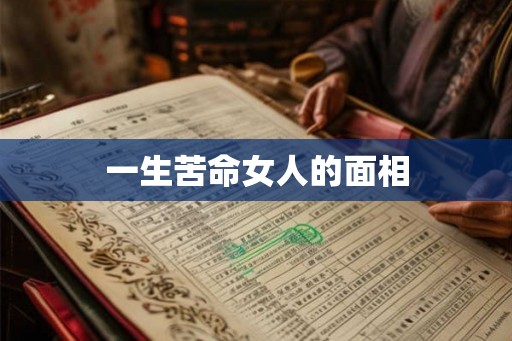一生苦命女人的面相