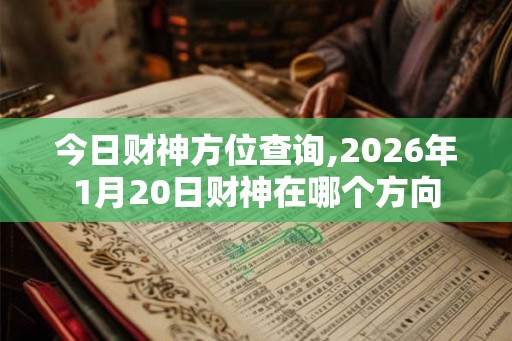今日财神方位查询,2026年1月20日财神在哪个方向 今日财神方位查询,2026年1月20日财神在哪个方向