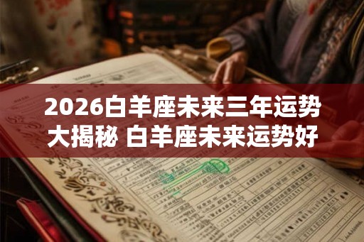 2026白羊座未来三年运势大揭秘 白羊座未来运势好不好