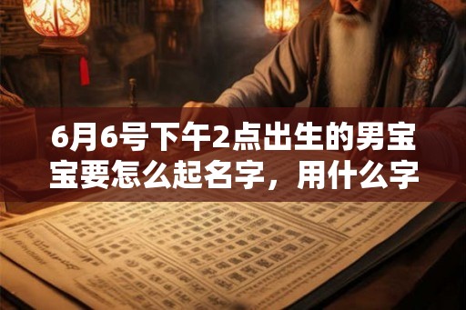 6月6号下午2点出生的男宝宝要怎么起名字，用什么字好