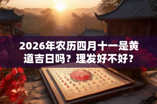 2026年农历四月十一是黄道吉日吗？理发好不好？