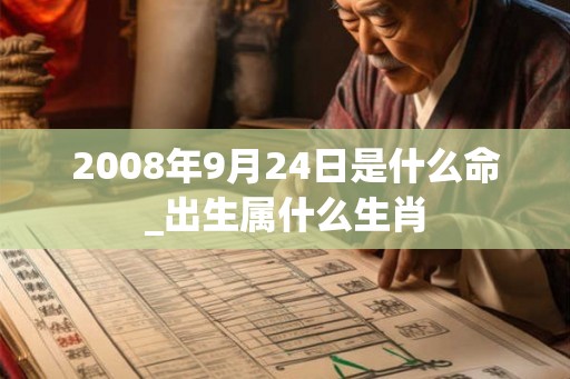 2008年9月24日是什么命_出生属什么生肖 2008年9月24日是什么命_出生属什么生肖