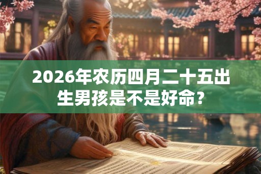 2026年农历四月二十五出生男孩是不是好命? 2026年农历四月二十五出生男孩是不是好命?