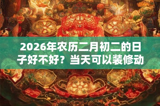 2026年农历二月初二的日子好不好？当天可以装修动土吗？