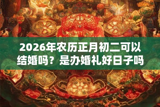 2026年农历正月初二可以结婚吗?是办婚礼好日子吗? 2026年农历正月初二可以结婚吗?是办婚礼好日子吗?