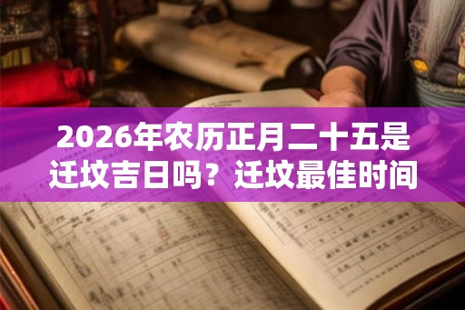 2026年农历正月二十五是迁坟吉日吗？迁坟最佳时间如何？