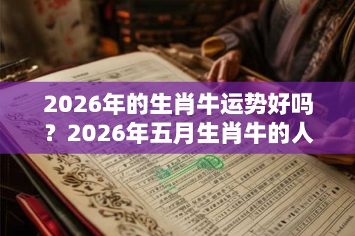 2026年的生肖牛运势好吗？2026年五月生肖牛的人运势如何？
