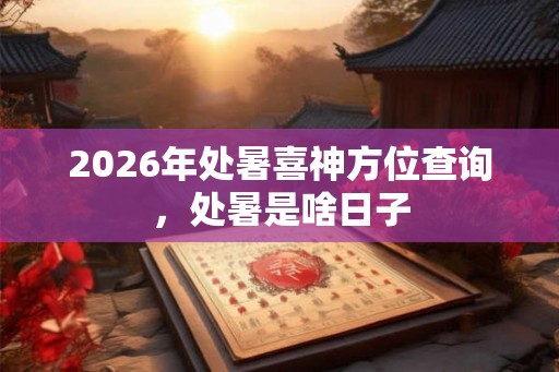 2026年处暑喜神方位查询,处暑是啥日子 2026年处暑喜神方位查询,处暑是啥日子
