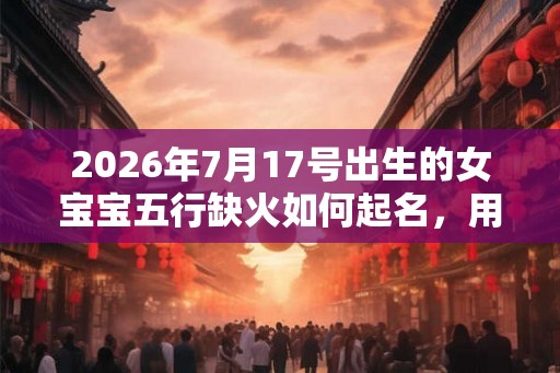 2026年7月17号出生的女宝宝五行缺火如何起名,用什么字好 2026年7月17号出生的女宝宝五行缺火如何起名,用什么字好