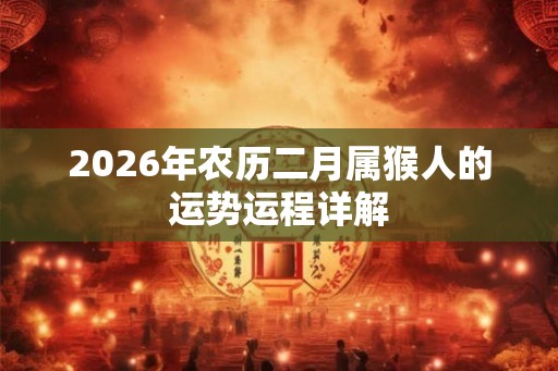 2026年农历二月属猴人的运势运程详解