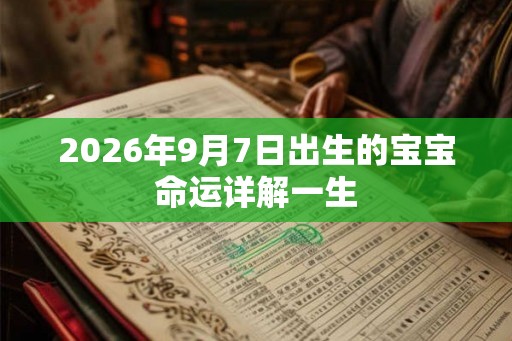 2026年9月7日出生的宝宝命运详解一生