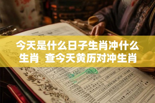 今天是什么日子生肖冲什么生肖 查今天黄历对冲生肖 今天是什么日子生肖冲什么生肖 查今天黄历对冲生肖