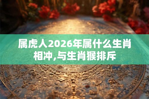属虎人2026年属什么生肖相冲,与生肖猴排斥 属虎人2026年属什么生肖相冲,与生肖猴排斥