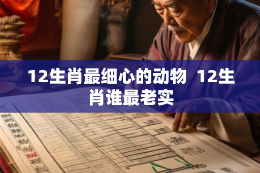 12生肖最细心的动物  12生肖谁最老实