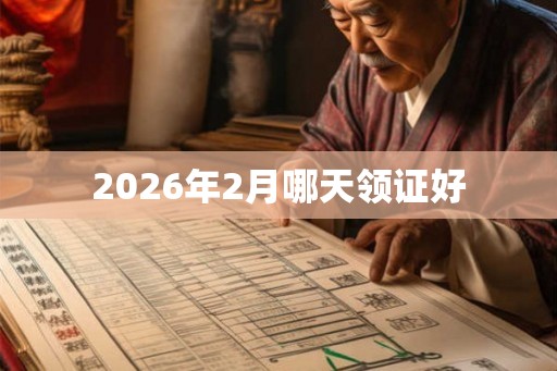 2026年2月哪天领证好 2026年2月哪天领证好