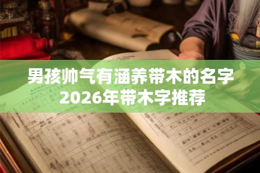 男孩帅气有涵养带木的名字 2026年带木字推荐