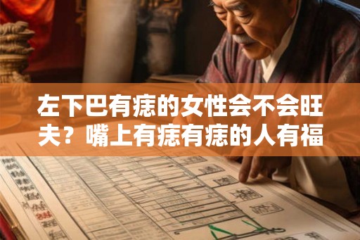 左下巴有痣的女性会不会旺夫？嘴上有痣有痣的人有福吗？