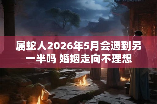 属蛇人2026年5月会遇到另一半吗 婚姻走向不理想