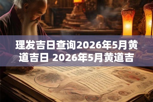 理发吉日查询2026年5月黄道吉日 2026年5月黄道吉日理发查询