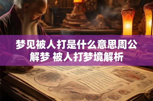 梦见被人打是什么意思周公解梦 被人打梦境解析 梦见被人打是什么意思周公解梦 被人打梦境解析