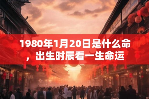 1980年1月20日是什么命，出生时辰看一生命运