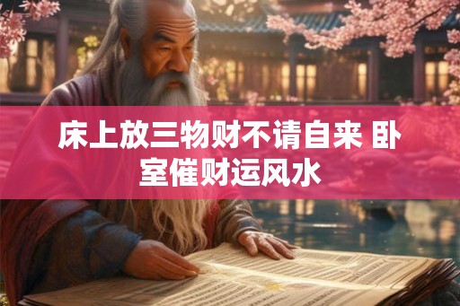 床上放三物财不请自来 卧室催财运风水