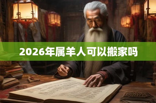 2026年属羊人可以搬家吗