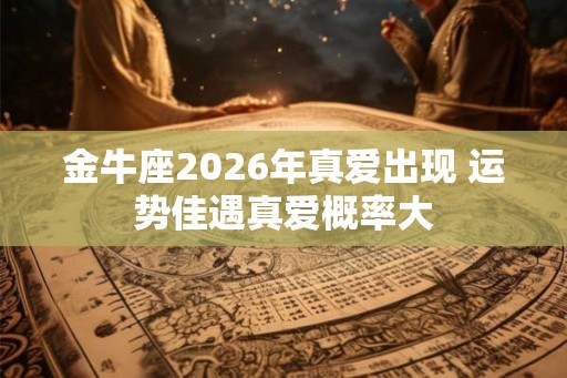 金牛座2026年真爱出现 运势佳遇真爱概率大