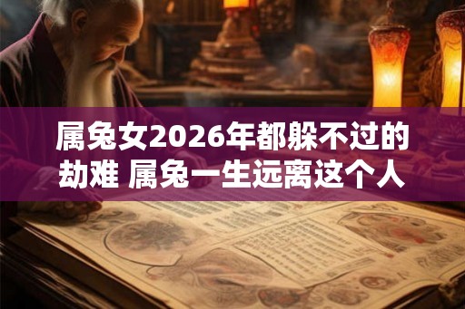 属兔女2026年都躲不过的劫难 属兔一生远离这个人
