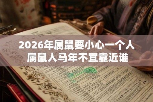 2026年属鼠要小心一个人 属鼠人马年不宜靠近谁 2026年属鼠要小心一个人 属鼠人马年不宜靠近谁
