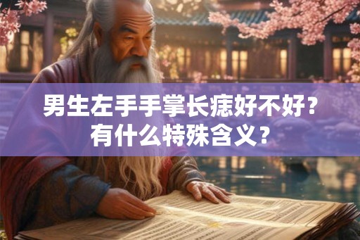 男生左手手掌长痣好不好？有什么特殊含义？