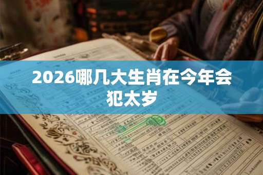 2026哪几大生肖在今年会犯太岁