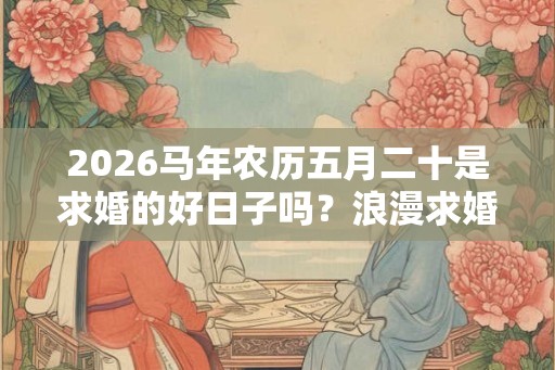 2026马年农历五月二十是求婚的好日子吗？浪漫求婚创意点子