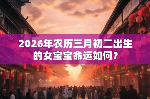 2026年农历三月初二出生的女宝宝命运如何? 2026年农历三月初二出生的女宝宝命运如何?