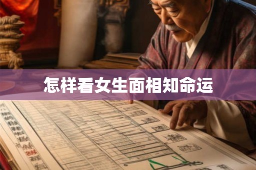 怎样看女生面相知命运